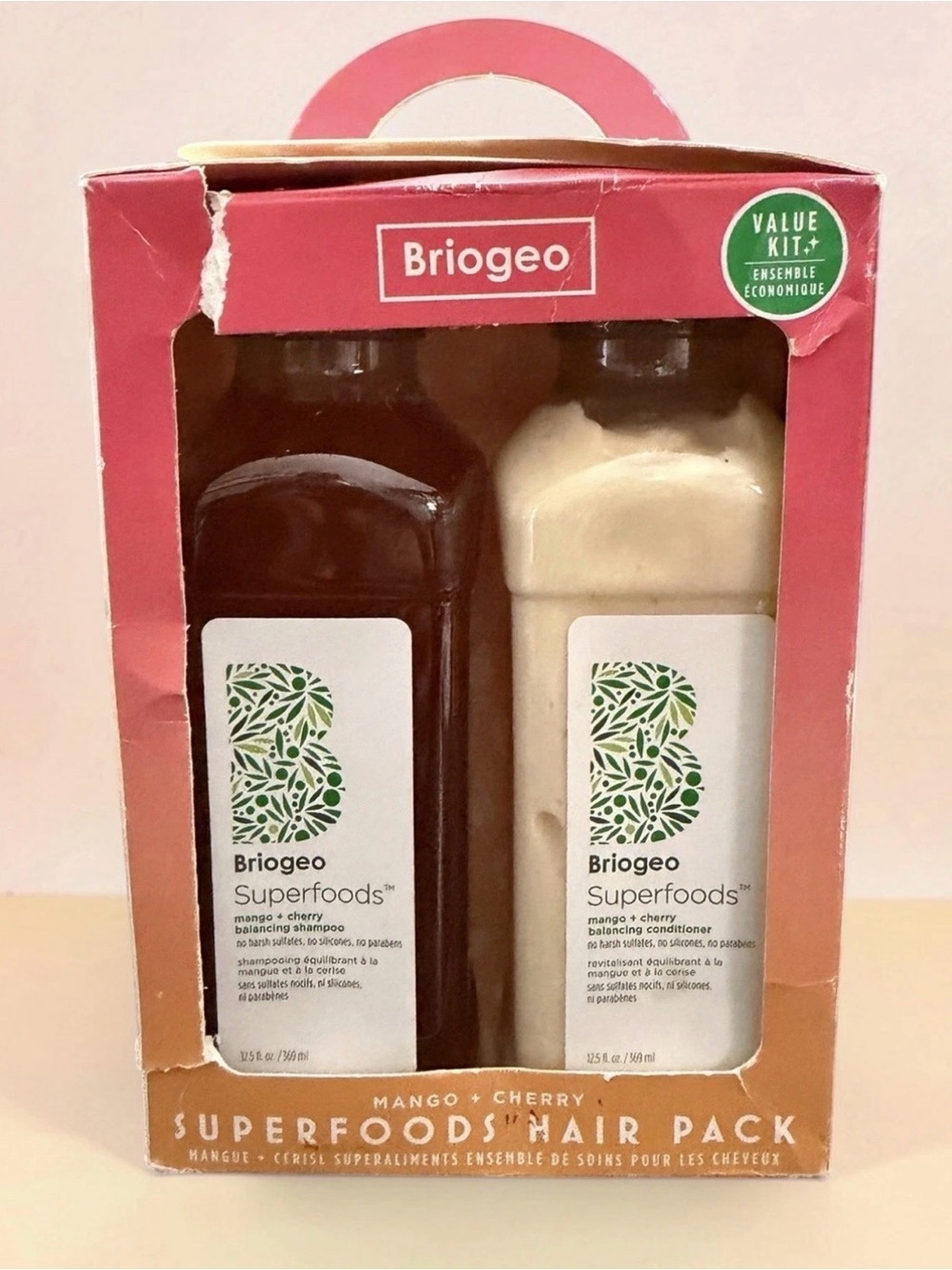 Briogeo Superfoods Mango & Cherry Pack NIB